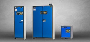 Safe charging and storage of lithium-in batteries