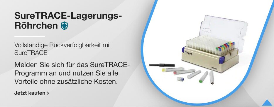 SureTRACE-Lagerungsr&ouml;hrchen
