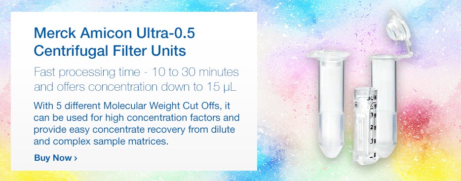 Merck Amicon&trade; Ultra-0.5 Centrifugal Filter Units