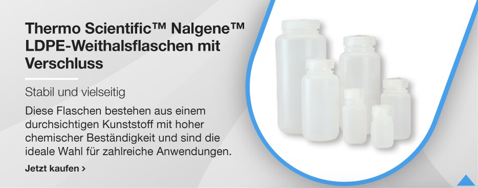 Thermo Scientific&trade; Nalgene&trade; LDPE-Weithalsflaschen mit Verschluss