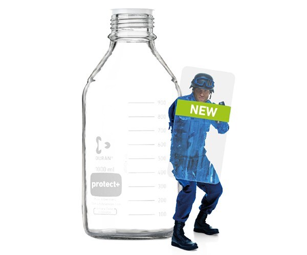 DURAN&trade; protect+ Safety Coated Bottles