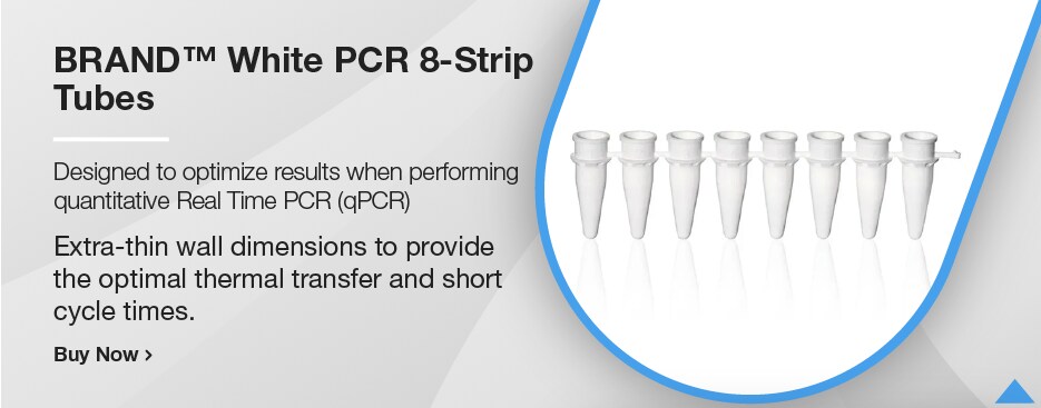 BRAND&trade; White PCR 8-Strip Tubes
