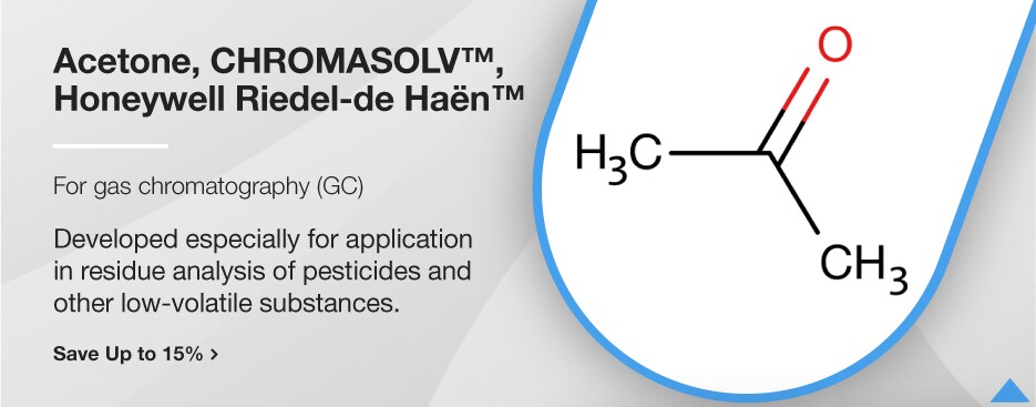 Acetone, CHROMASOLV&trade;, Honeywell Riedel-de Ha&euml;n&trade;