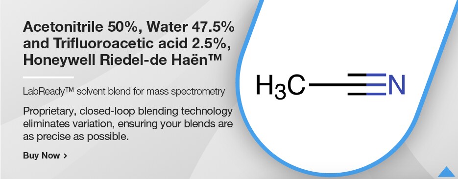 Acetonitrile 50%, Water 47.5 % and Trifluoroacetic acid 2.5%, Honeywell Riedel-de Haën™ Acetonitrile 50%, Water 47.5 % and Trifluoroacetic acid 2.5%, Honeywell Riedel-de Haën™
