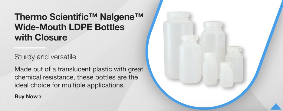 Thermo Scientific™ Nalgene™ Wide-Mouth LDPE Bottles with Closure Thermo Scientific™ Nalgene™ Wide-Mouth LDPE Bottles with Closure