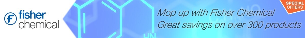 Fisher chemical products promotion on solvents, acids, bases Fisher chemical products promotion on solvents, acids, bases