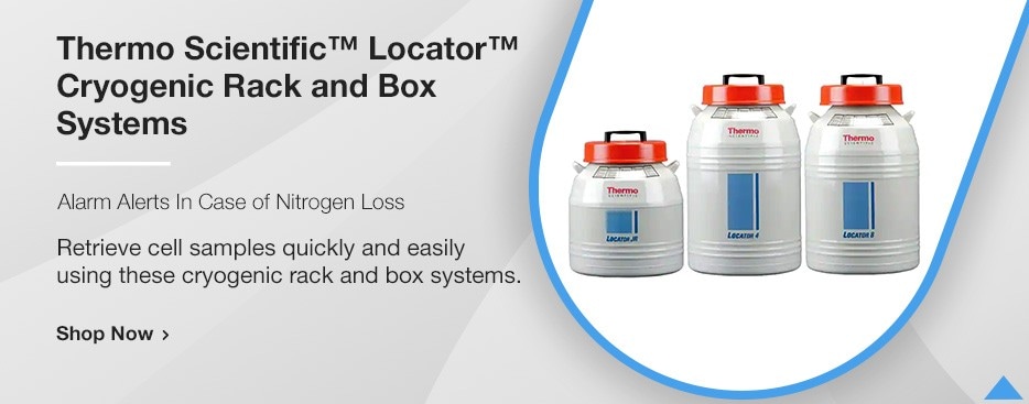 Thermo Scientific&trade; Locator&trade; Cryogenic Rack and Box Systems