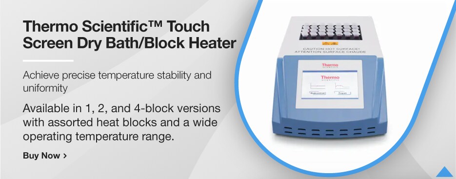 Thermo Scientific™ Touch Screen Dry Bath/Block Heater Thermo Scientific™ Touch Screen Dry Bath/Block Heater